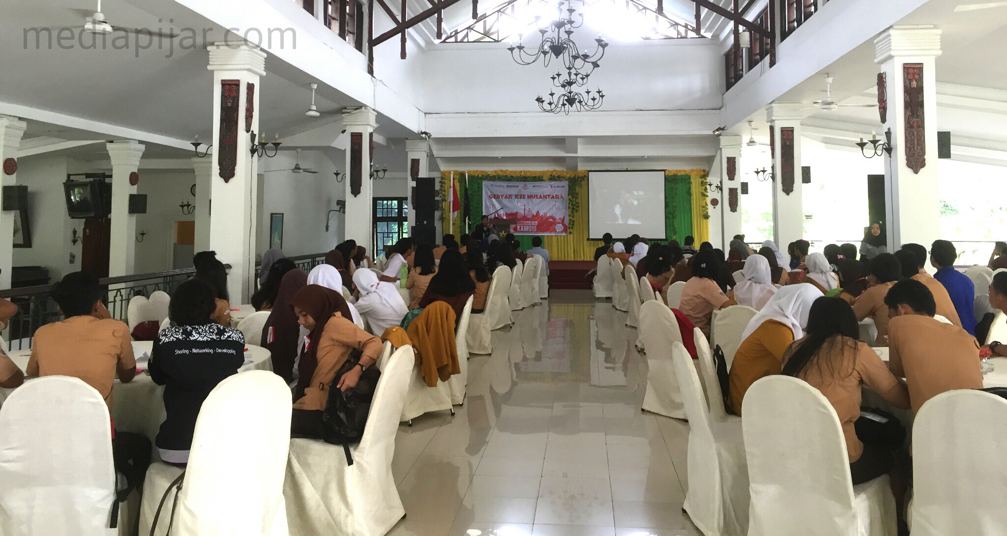 Suasana Gebyar KSE Nusantara di Restoran Kenanga Garden, Sabtu (19/8).