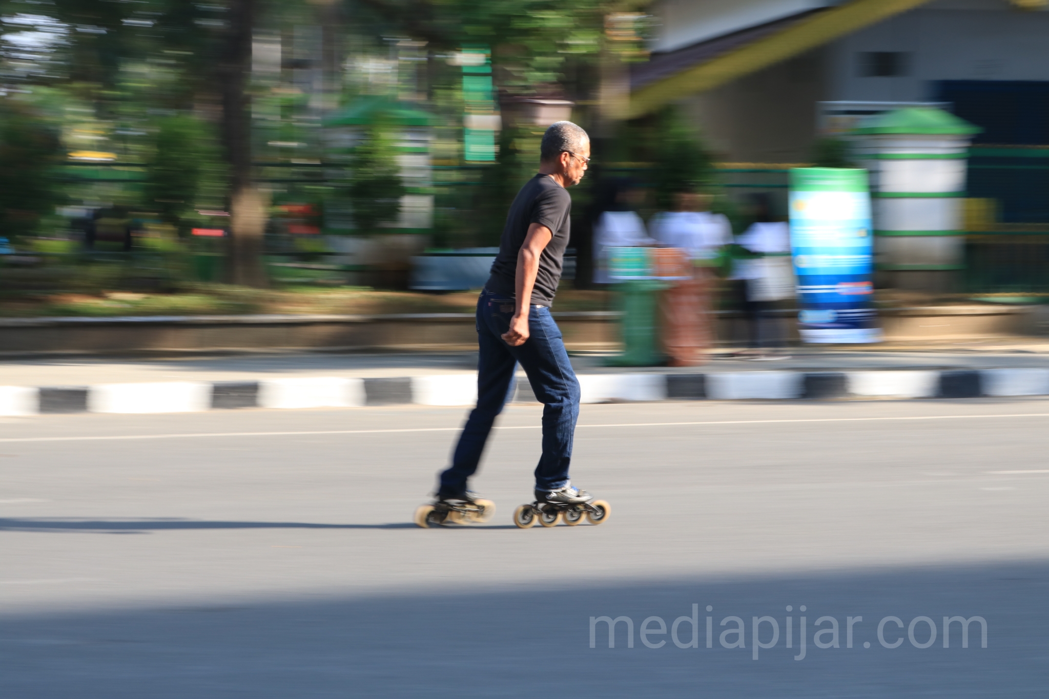 'Sepatu Roda, dengannya kekuatan dan kecepatanku terlatih'. (Fotografer: Dwi Harizki) 